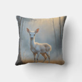 First Light Kin White Stag Throw Pillow Kussen (Achterkant)