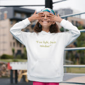 First Light Mindset Minimalist Quote Hoodie