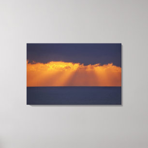 First Light over Tasman Zee, Australië Canvas Afdruk