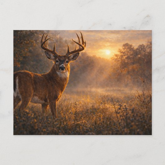 First Light | Whitetail Deer Art | Postcard Briefkaart (Voorkant)