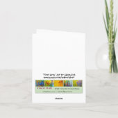 "First Love" Art Notecard Feestdagen Kaart (Achterkant)