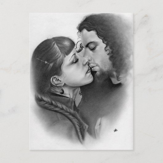 First Love Couple Briefkaart (Voorkant)