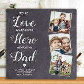 First Love Forever Hero Personalized 3 Foto Dad Fotoplaat