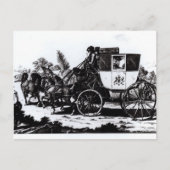 First Mail Coach, 1784 Briefkaart (Voorkant)