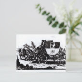 First Mail Coach, 1784 Briefkaart (Staand voorkant)