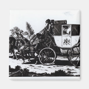 First Mail Coach, 1784 Magneet