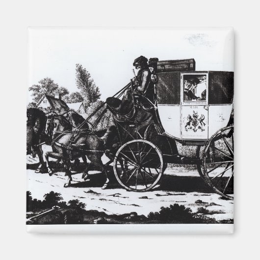First Mail Coach, 1784 Magneet (Voorkant)