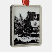 First Mail Coach, 1784 Metalen Ornament (Rechts)