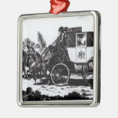 First Mail Coach, 1784 Metalen Ornament (Links)