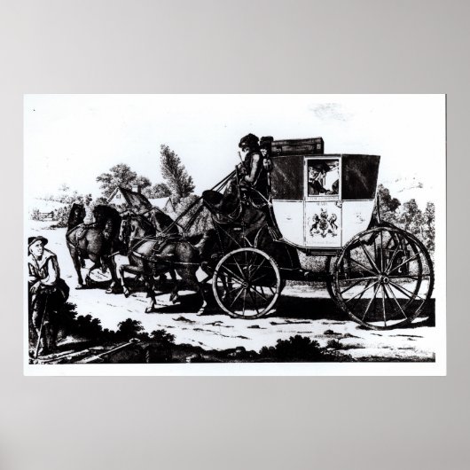 First Mail Coach, 1784 Poster (Voorkant)