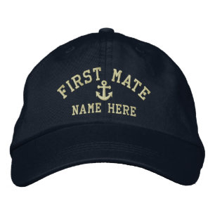 First Mate - aanpasbaar Geborduurde Pet