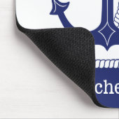 First Mate Anchor met Nautical Rope Naam toevoegen Muismat (Hoek)