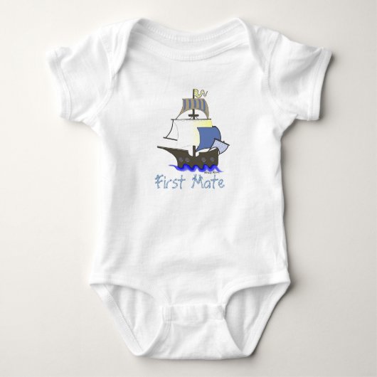 First Mate Baby Bodysuit (Voorkant)