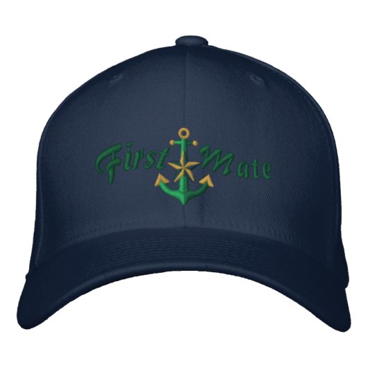 First Mate Nautical Star Anchor Green Pet (Voorkant)