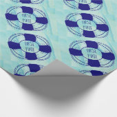 First Mate with Life Preserver Cadeaupapier (Hoek)