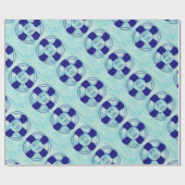 First Mate with Life Preserver Cadeaupapier (Vlak)