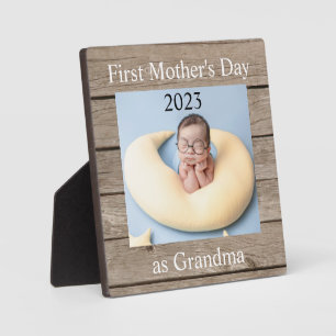 First Moederdag Grandma Custom Photo Plaque Fotoplaat