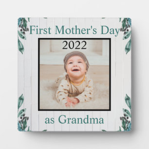 First Moederdag Grandma Custom Photo Plaque Fotoplaat