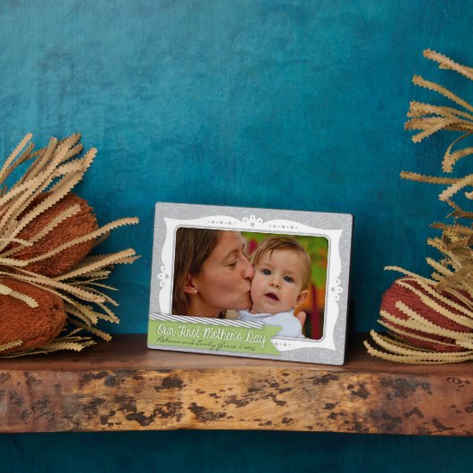 First Moederdag Plaque Fotoplaat (Zijkant)