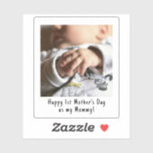 First Moederdag Snapshot Style Photo Keepomwille S Sticker (Vel)