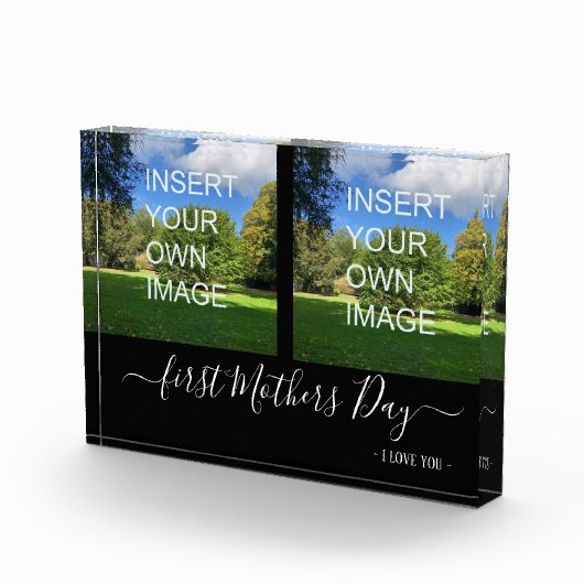 First Moederdag Two Photo Typography Fotoblokken (Rechts)