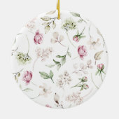 First Mom Established Grandma Christmas Tree Keramisch Ornament (Achterkant)