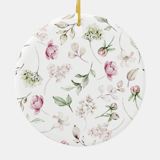 First Mom Established Grandma Christmas Tree Keramisch Ornament (Achterkant)