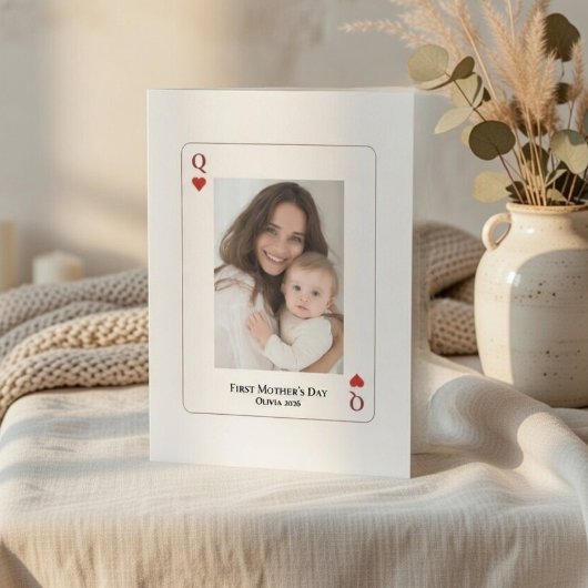 First Mother’s Day 2026 Card | Personalized Mom  Feestdagenkaart
