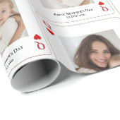 First Mother’s Day Personalized Photo  Cadeaupapier (Rol Hoek)