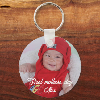 First mother's day custom photo  sleutelhanger