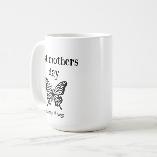 First mothers day mommy script custom koffiemok (Voorkant links)