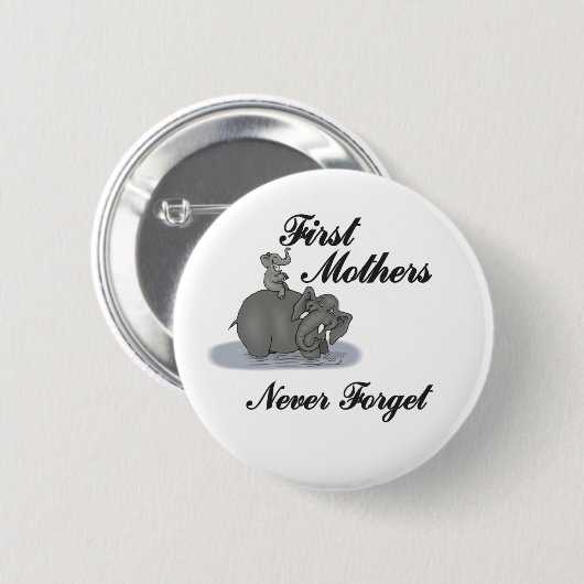 First Mothers Ronde Button 5,7 Cm (Voorkant /achterkant)