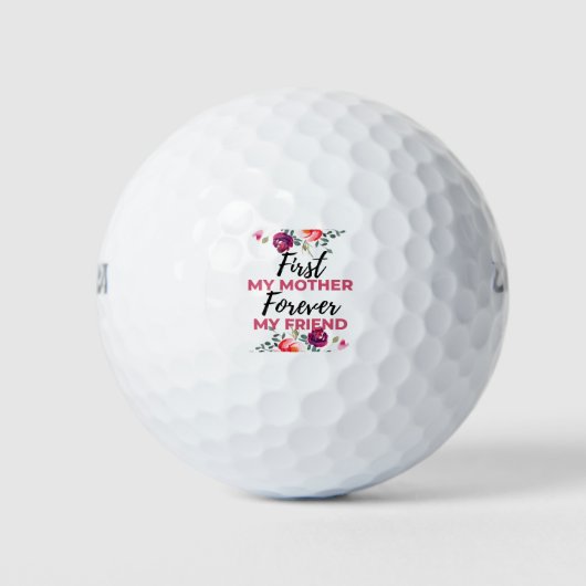 First My Mother Forever My Friend black Golfballen (Voorkant)