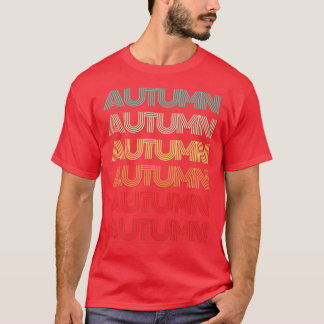 First Name AUTUMN Girl Retro Personalized Groovy 6 T-shirt