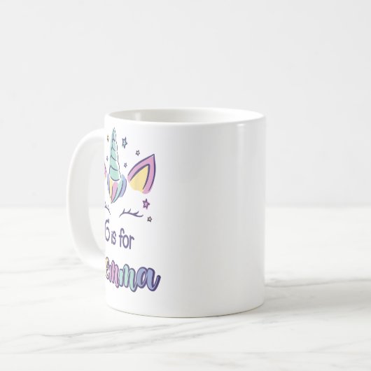 First Name Gemma D G Is For Gemma  Koffiemok (Voorkant links)