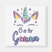 First Name Gemma D G Is For Gemma  Magneet (Voorkant)