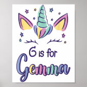 First Name Gemma D G Is For Gemma  Poster (Voorkant)