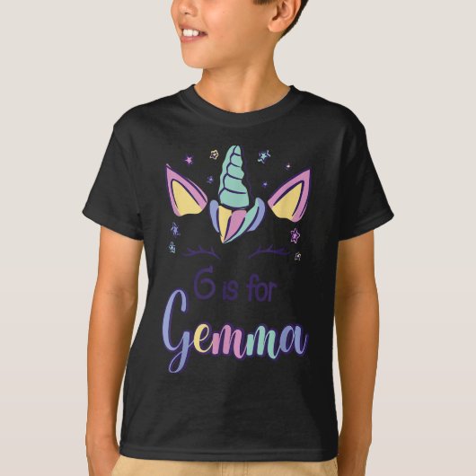 First Name Gemma D G Is For Gemma  T-shirt (Voorkant)