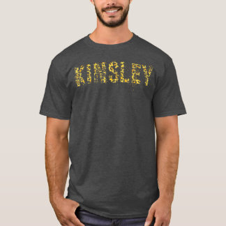 First Name KINSLEY Leopard Print Girl Cheetah Sist T-shirt