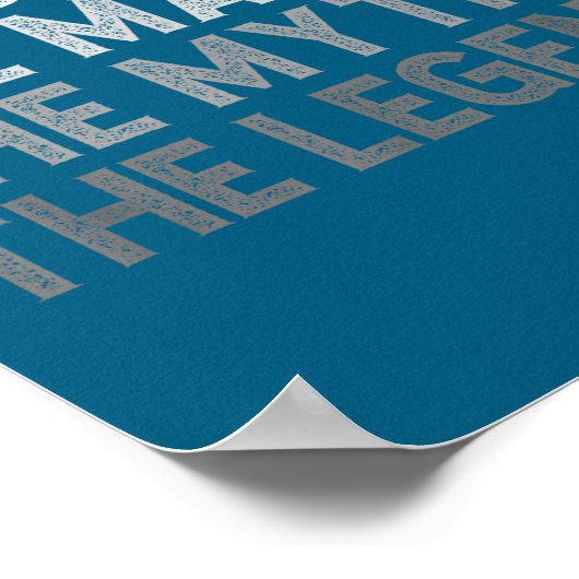 First Name Lance The Man Myth Legend D Funny Poster (Hoek)