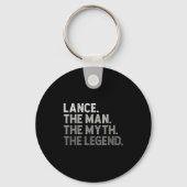 First Name Lance The Man Myth Legend D Funny Sleutelhanger (Voorkant)
