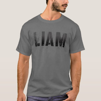First Name LIAM Boy Military Personalized Birthday T-shirt