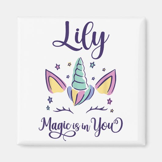 First Name Lily D Lily  Magneet (Voorkant)