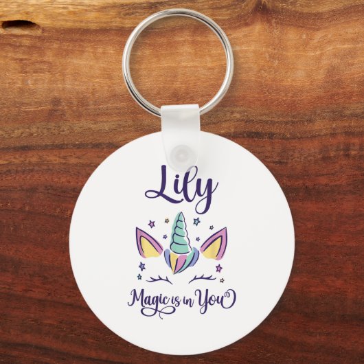 First Name Lily D Lily  Sleutelhanger (Voorkant)