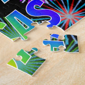 First Name "LUCAS", Fun "HAPPY BIRTHDAY" Legpuzzel (Zijkant)