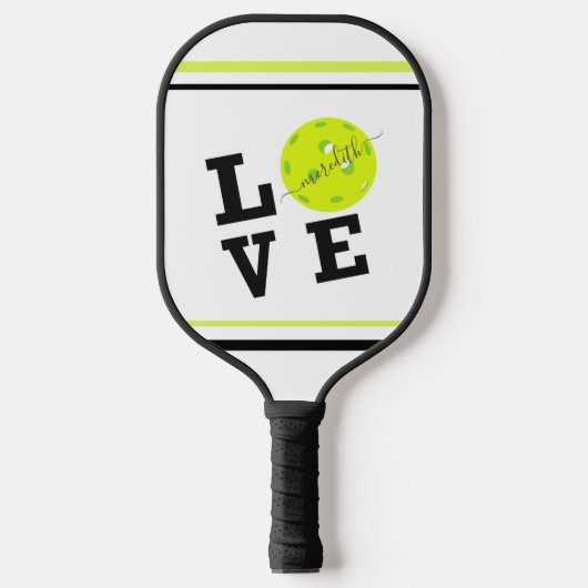 First Name of Love Pickleball Script Pickleball Paddle (Voorkant)
