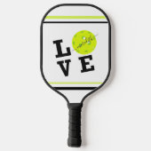 First Name of Love Pickleball Script Pickleball Paddle (Achterkant)