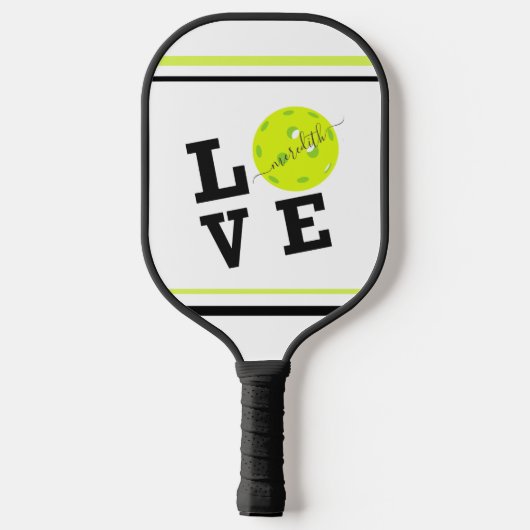 First Name of Love Pickleball Script Pickleball Paddle (Achterkant)