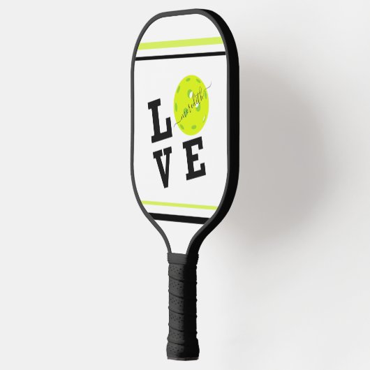 First Name of Love Pickleball Script Pickleball Paddle (Links)
