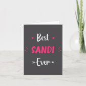 First Name Sandi Funny Quote Sandi  Kaart (Voorkant)